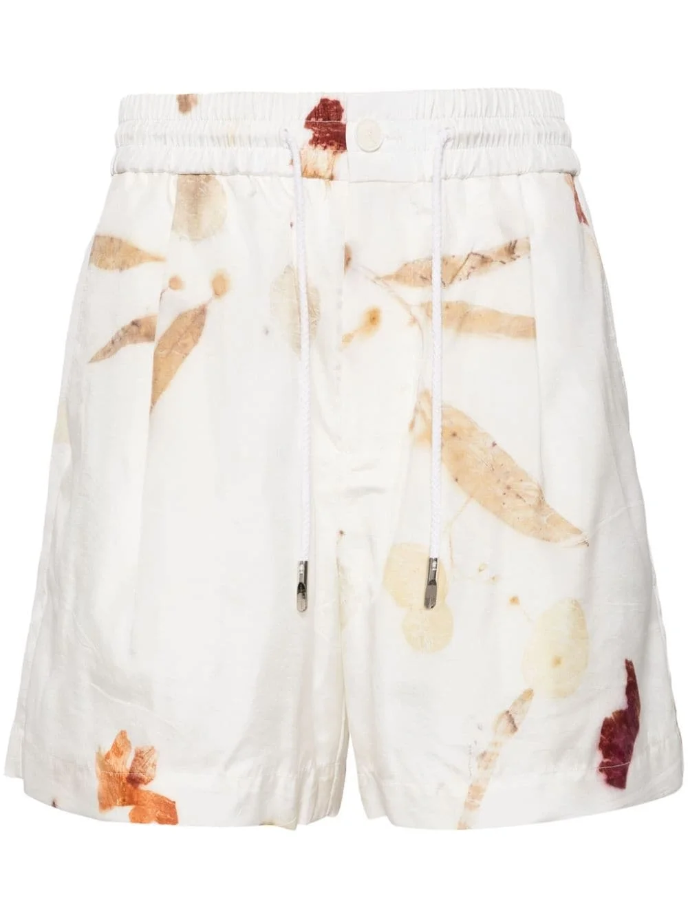 abstract-print drawstring shorts - 1
