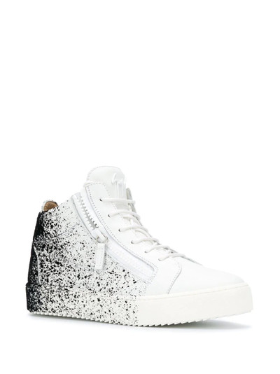 Giuseppe Zanotti splatter-print high-top sneakers outlook