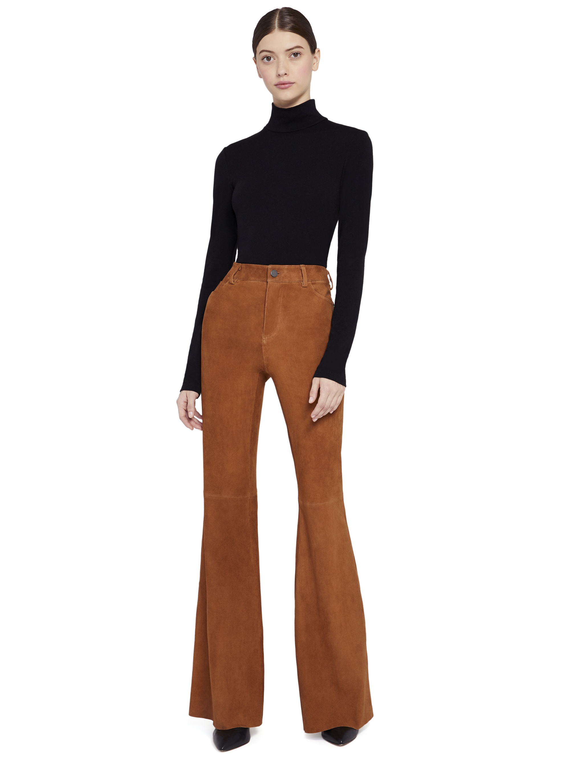 BRENT HIGH WAISTED SUEDE PANT - 1