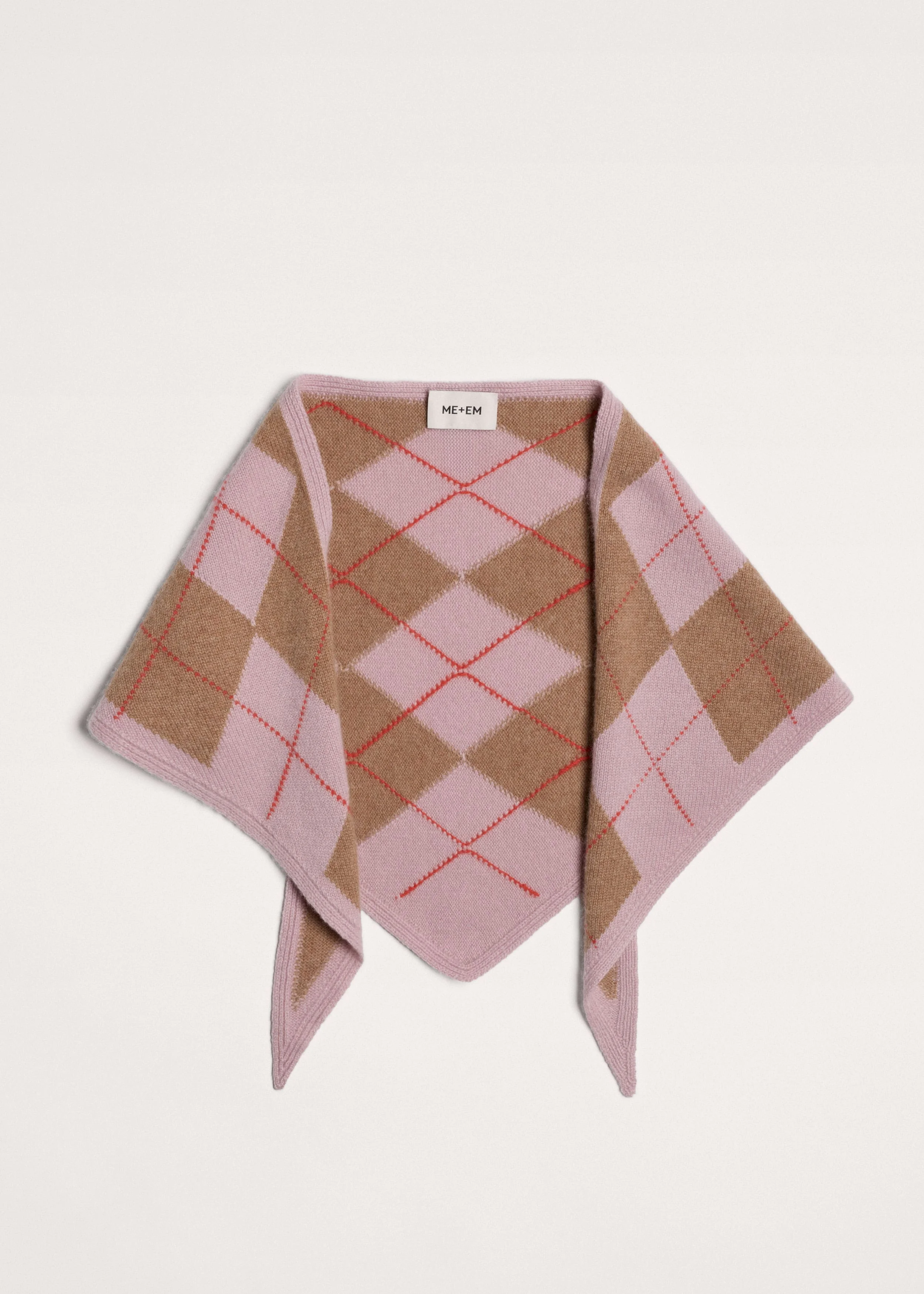 Triangle Argyle Scarf - 1