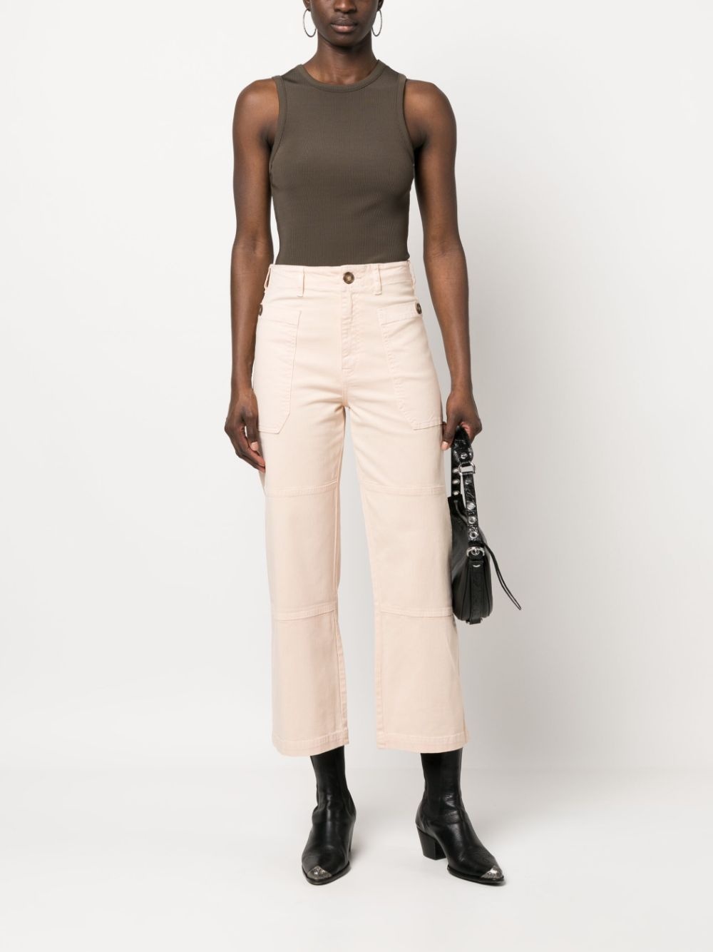 straight-leg utility trousers - 2