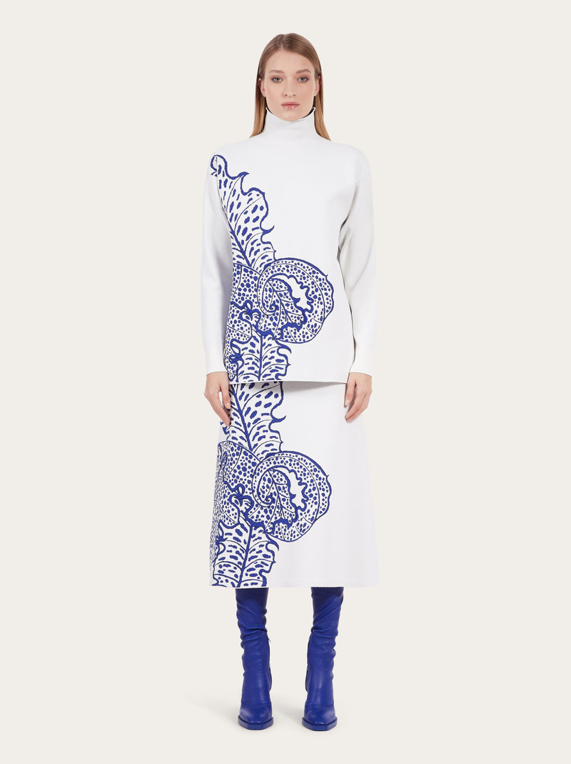 Viscose jacquard skirt 5