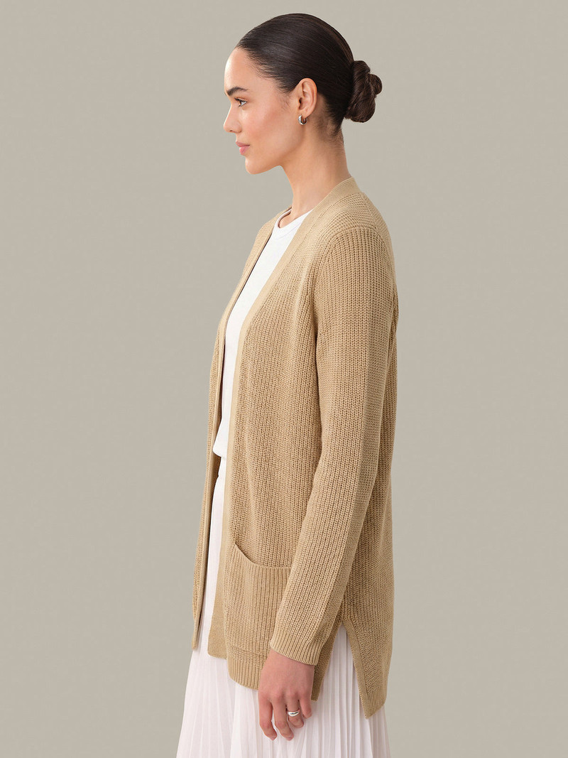 525 america Emma: Shaker Stitch Open Cardigan outlook