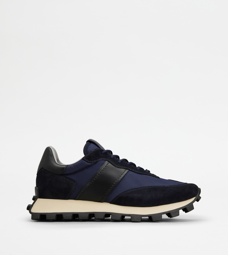 SNEAKERS TOD'S 1T IN SUEDE AND FABRIC - BLUE, BLACK 1