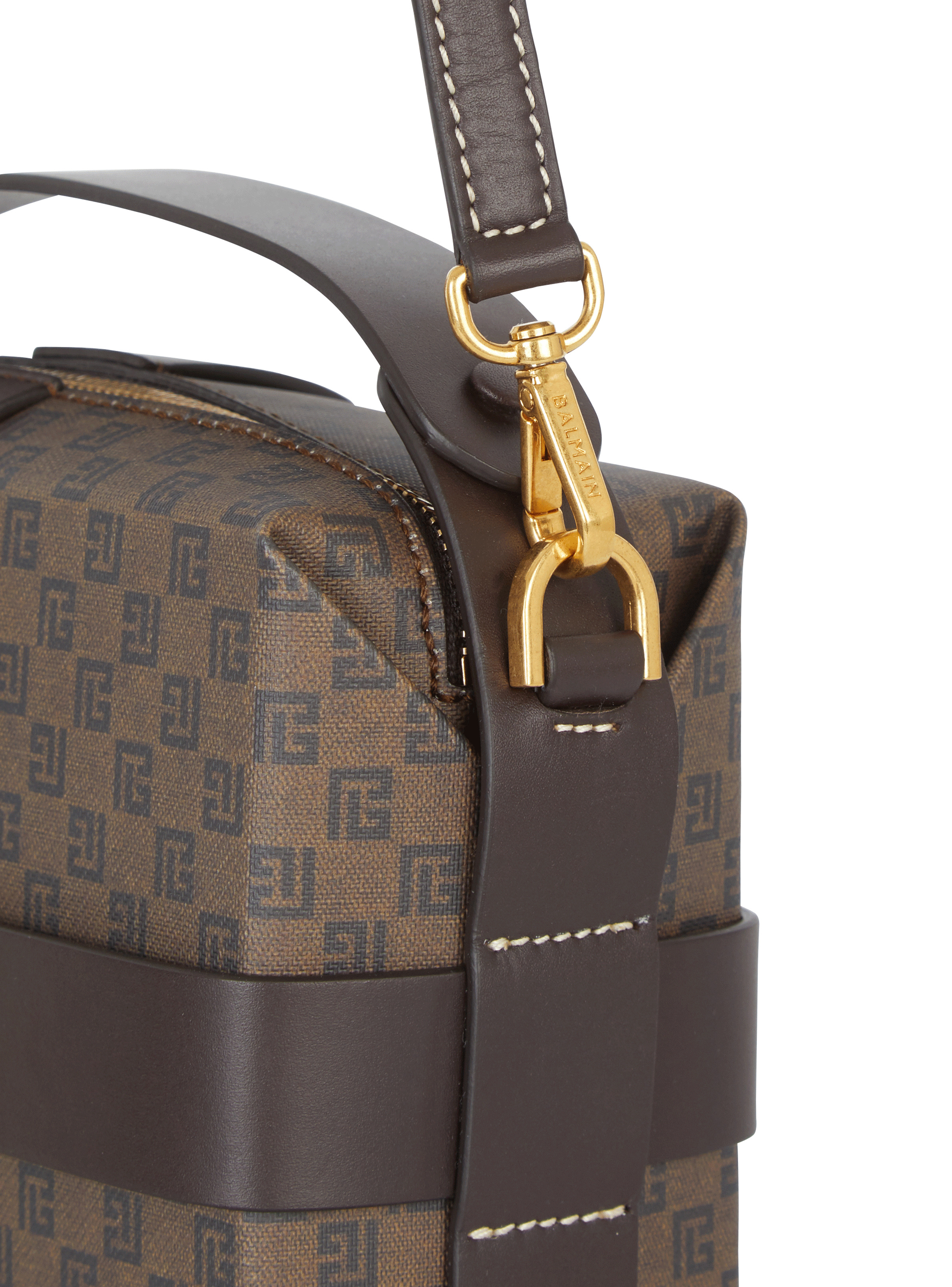 Mini monogram canvas and leather Box bag - 4
