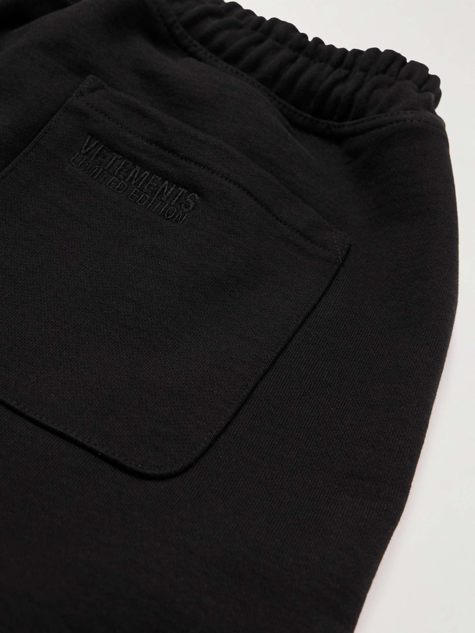 Tapered Logo-Print Cotton-Blend Jersey Sweatpants