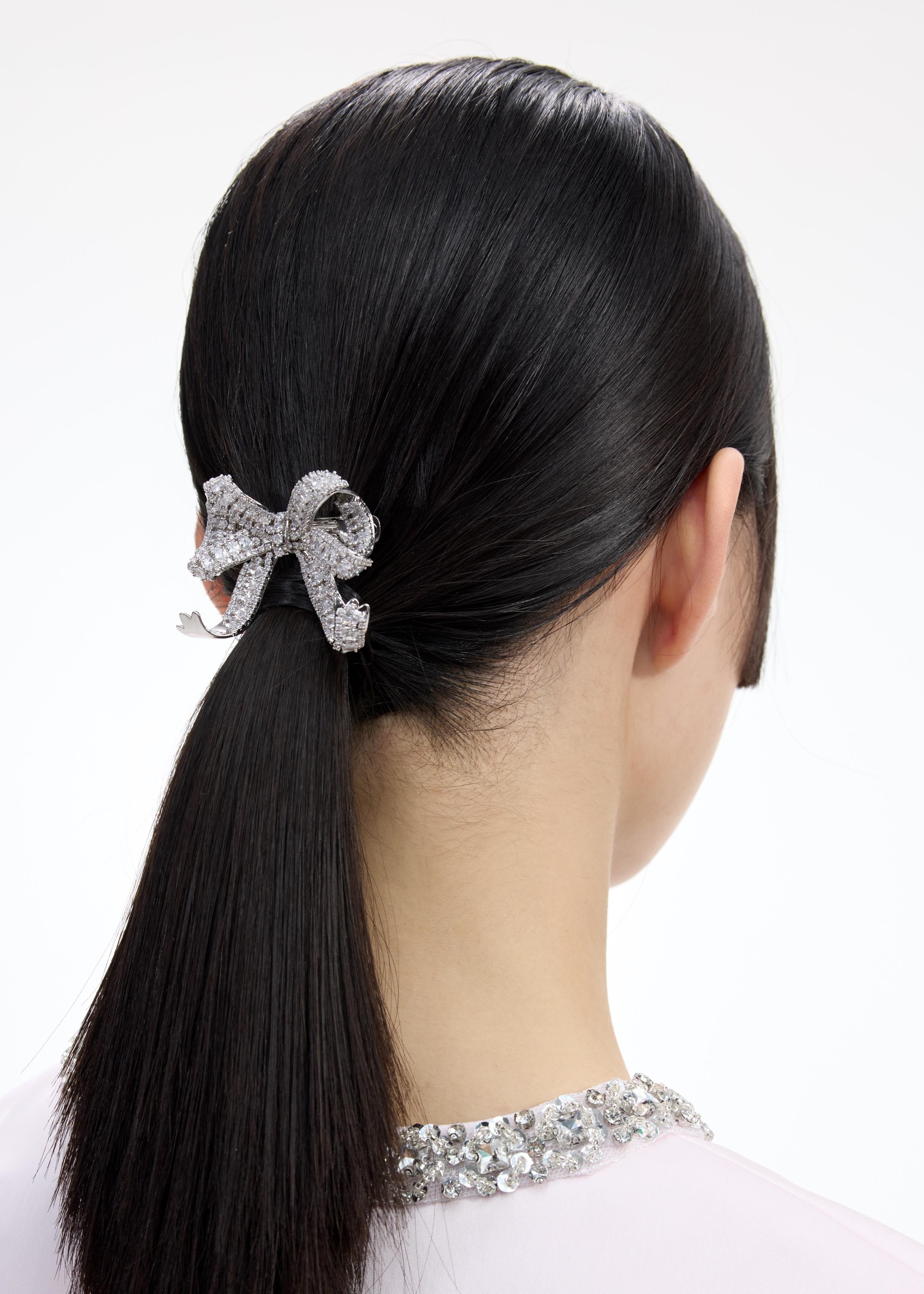 Crystal Bow Hair Clip - 2