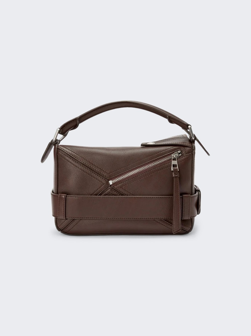 Small Puzzle Biker Bag Dark Brownie - 5