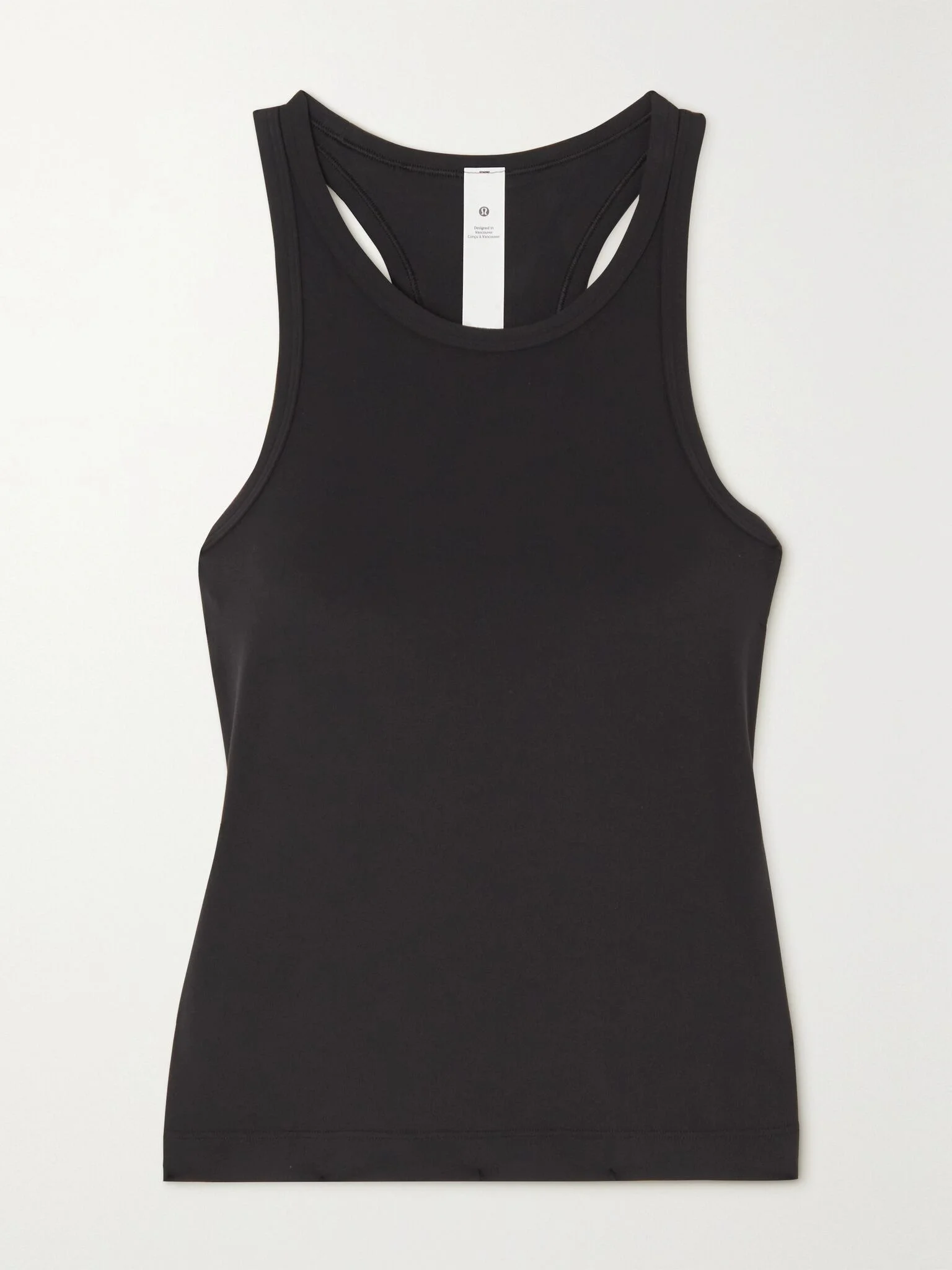 Align™ Waist-Length Racerback Nulu™ tank Black - 1