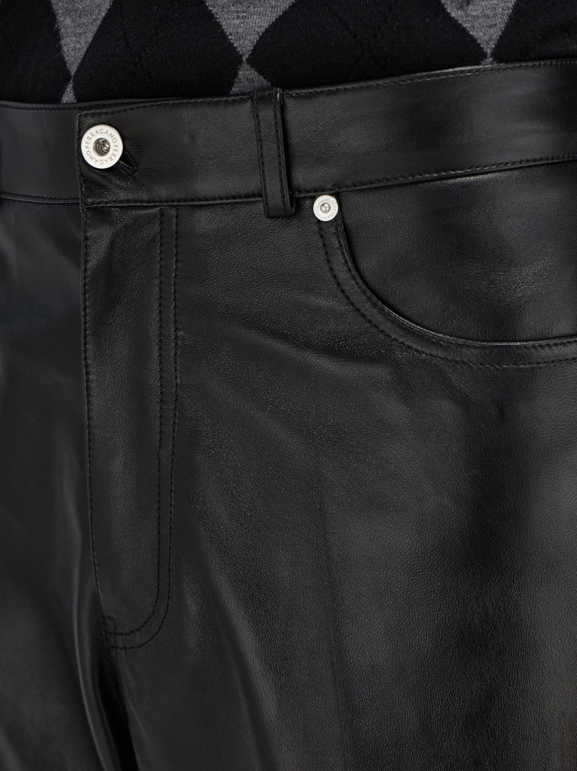 Five pocket nappa trousers - 5