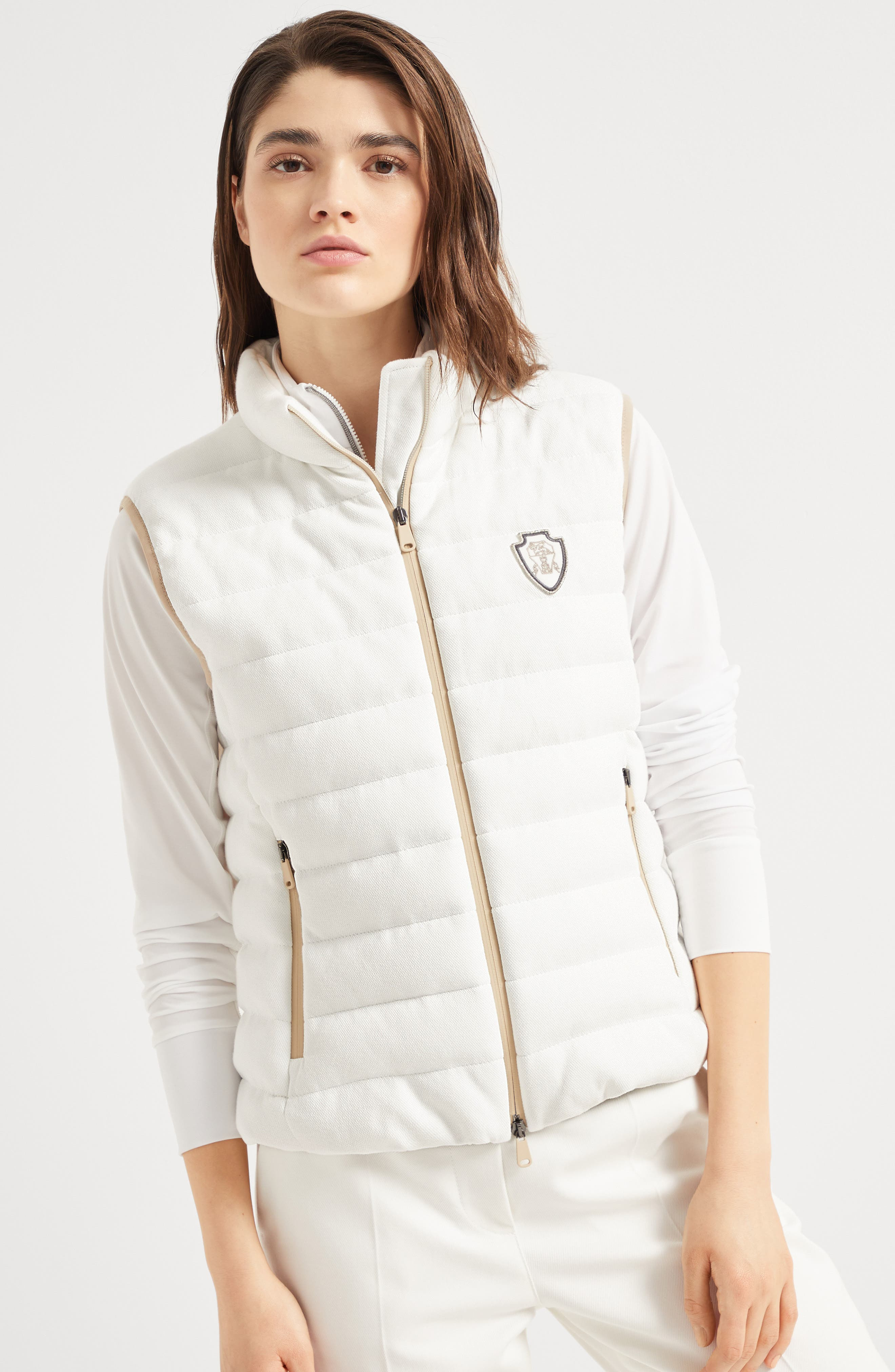 Brunello Cucinelli Down vest in White at Nordstrom - 2