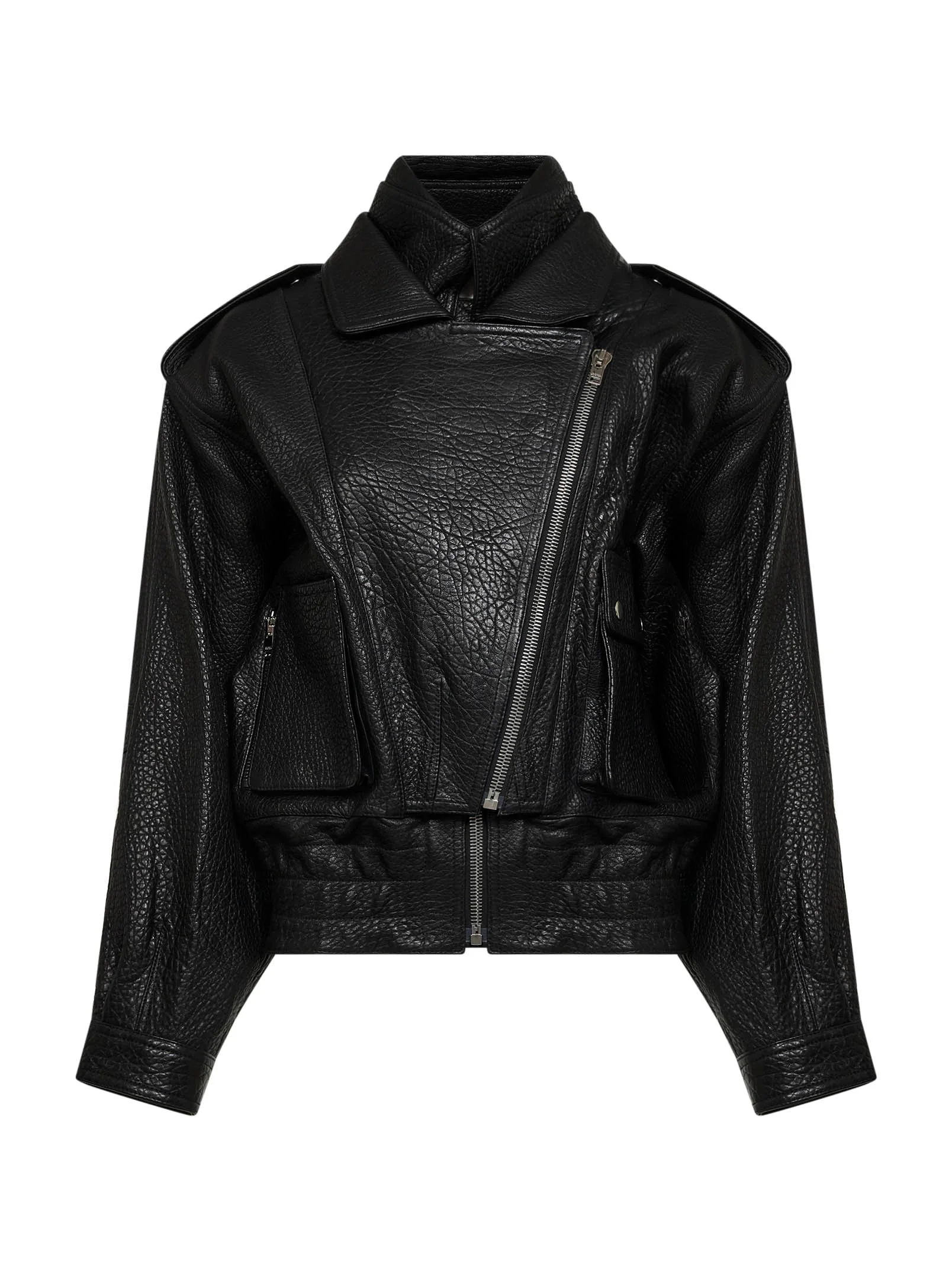 Black lambskin Aneli jacket - 1
