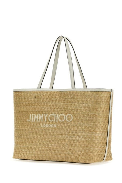 JIMMY CHOO Raffia Marli/S shopping bag outlook