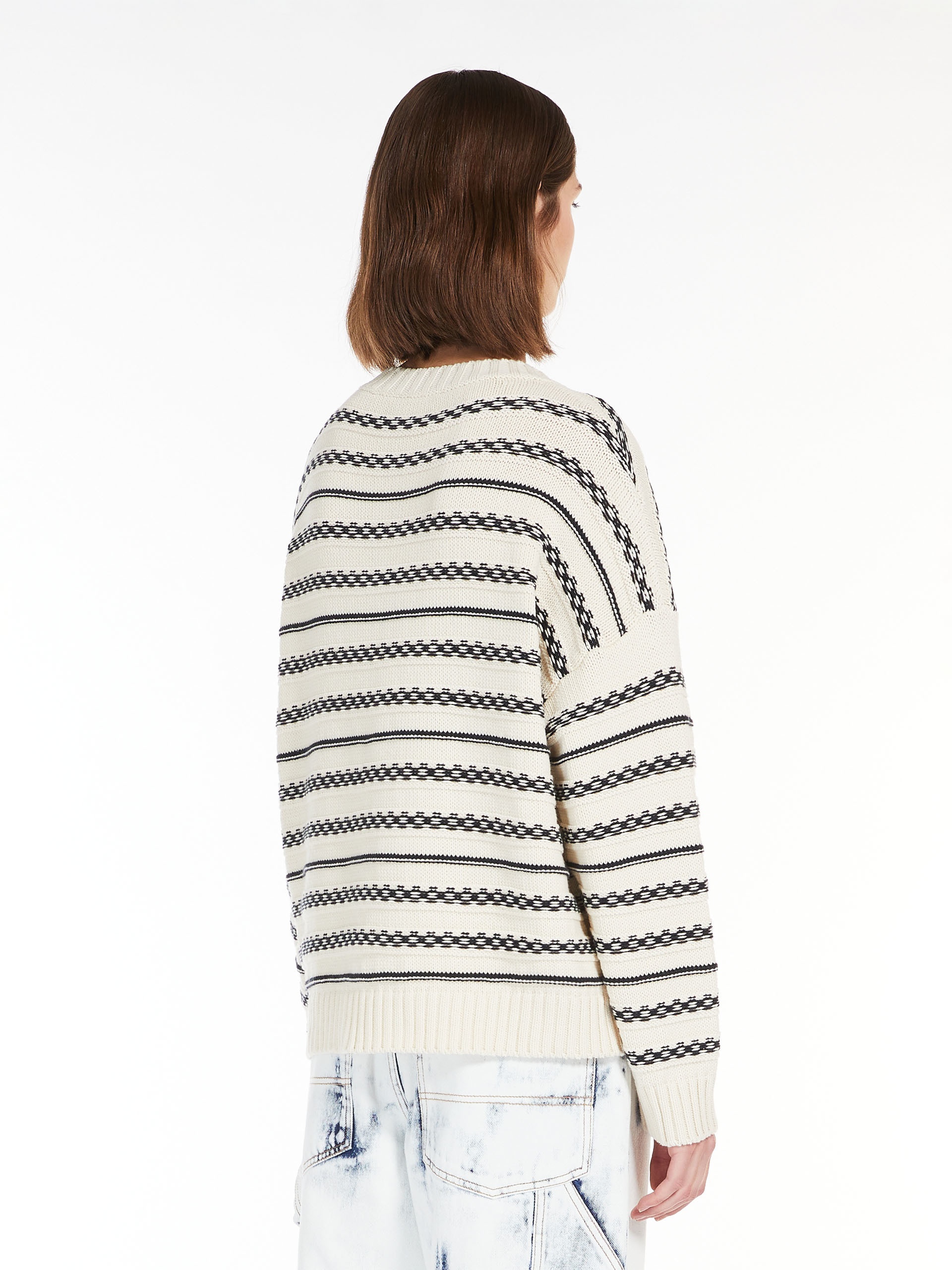 FOSTER Striped cotton yarn sweater - 4