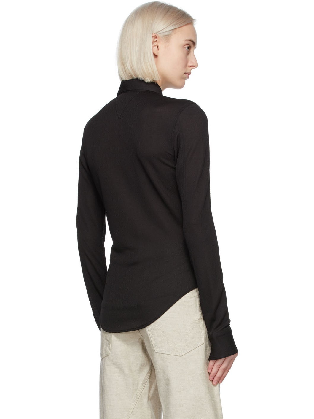 Brown Viscose Shirt - 3
