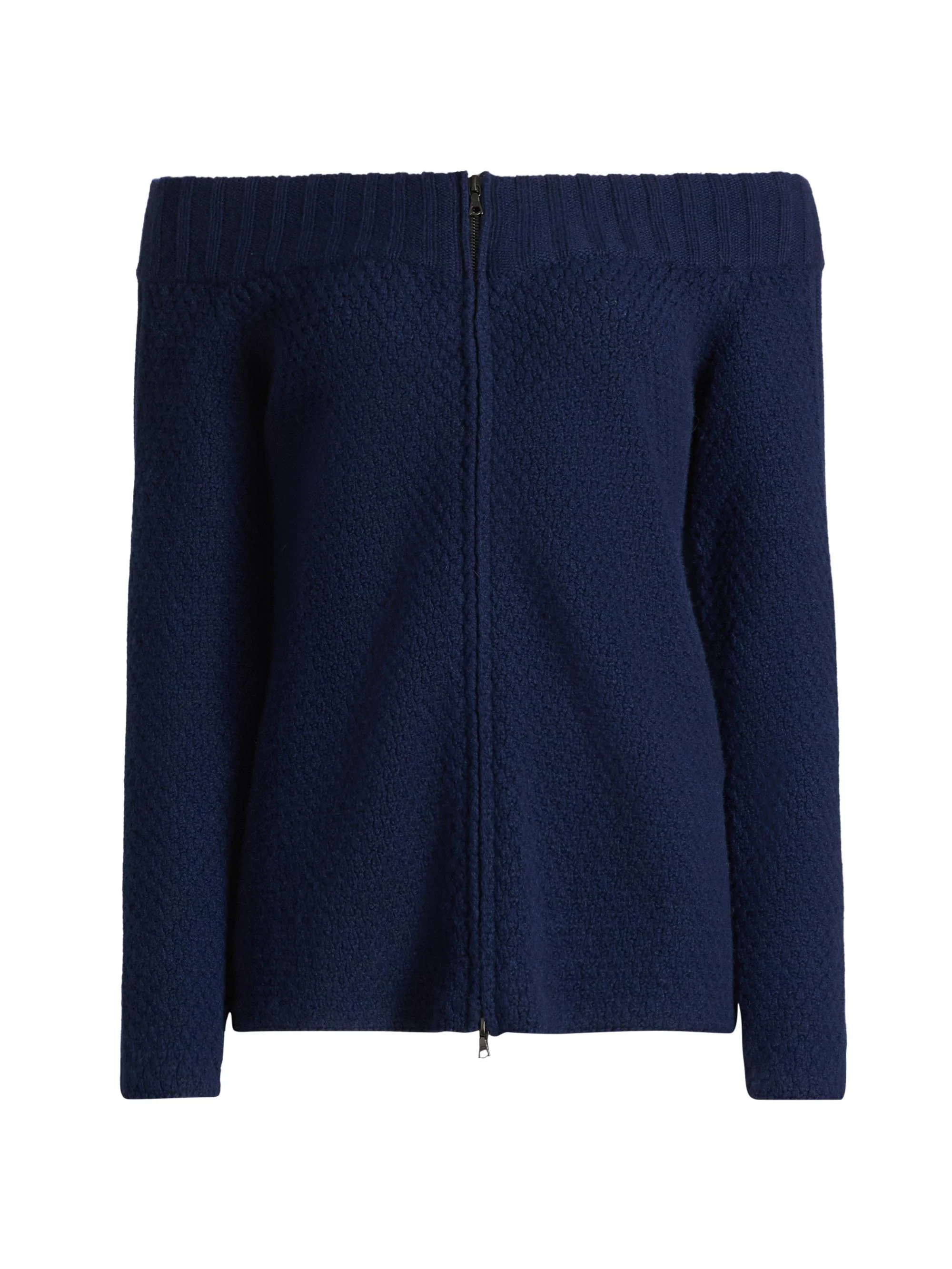 Women's Rosie Cashmere Off-the-Shoulder Cardigan - Twilight - 1