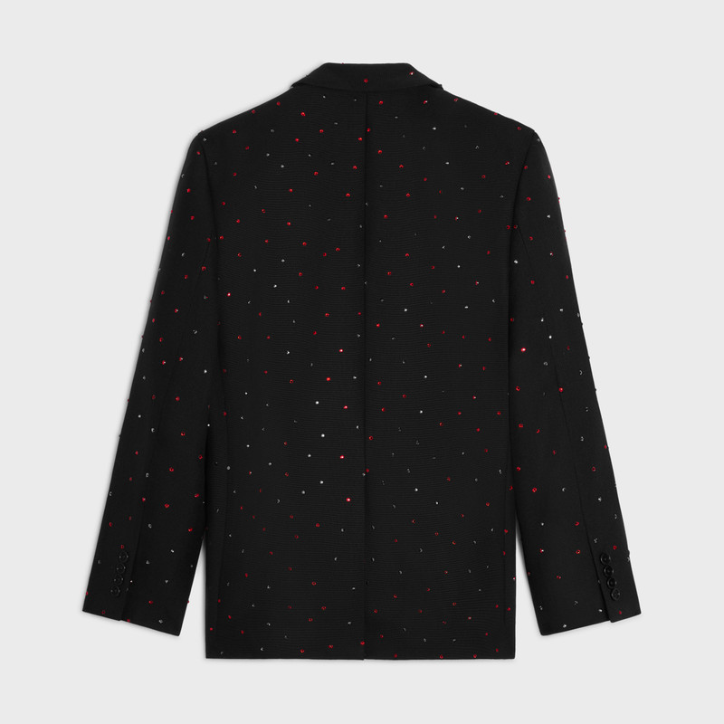 CELINE classic jacket in rhinestone mohair outlook