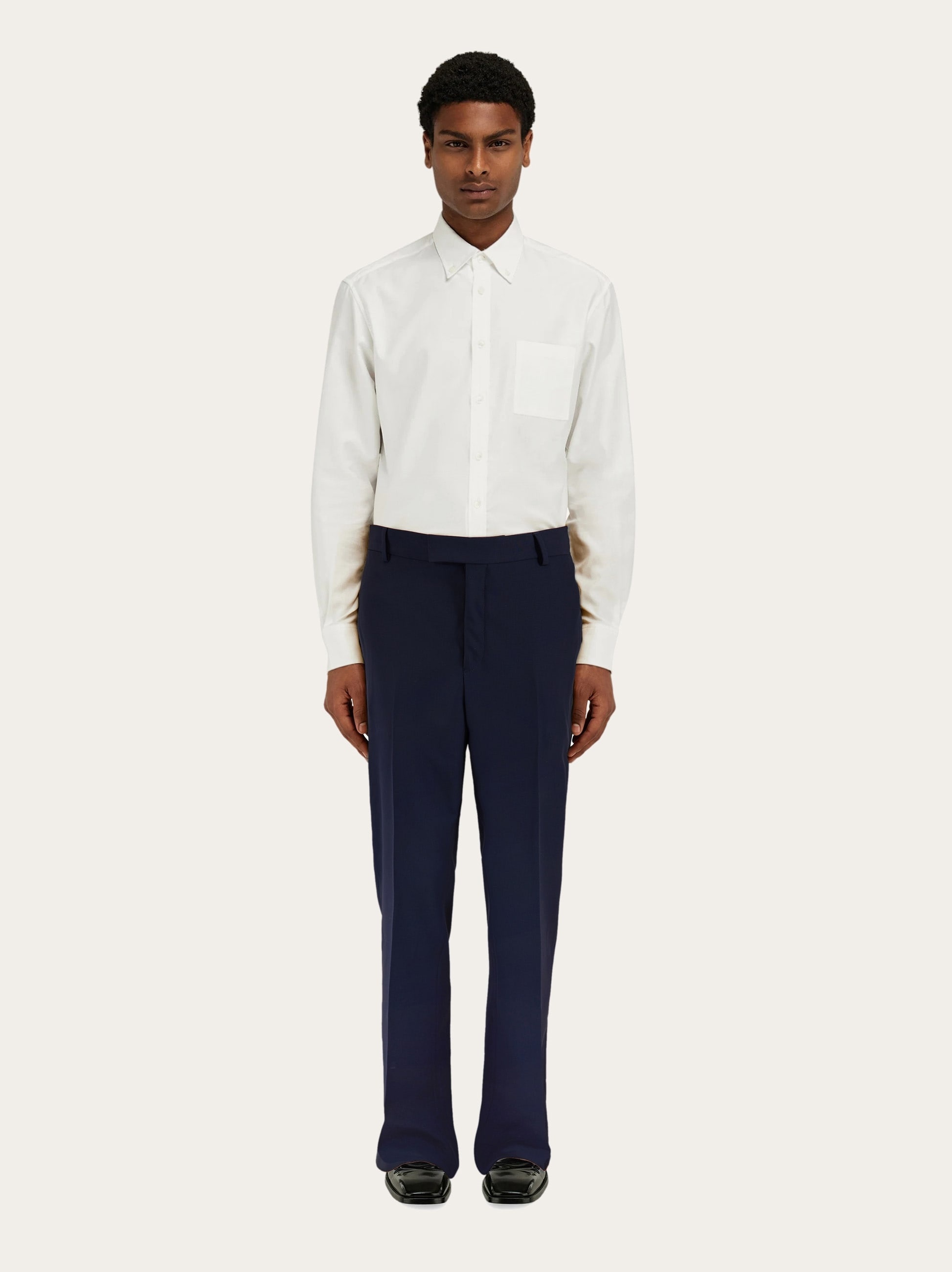Flat front trouser - 7