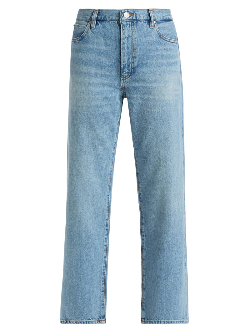 Women's Off Duty Hang Stretch-Cotton Straight-Leg Crop Jeans - Frey 1