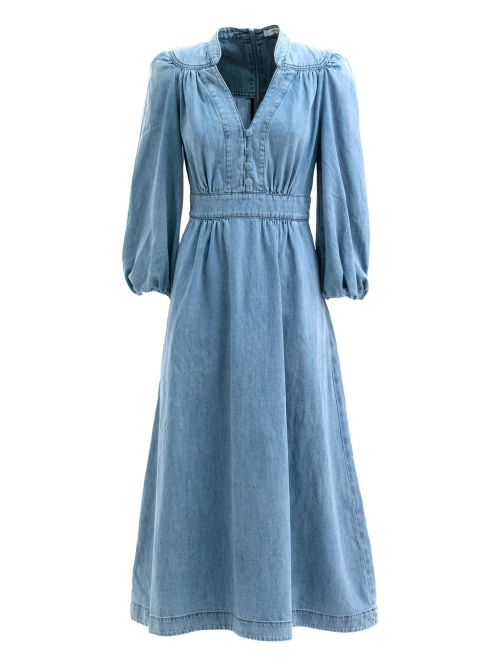 Denim Midi Dress - 1