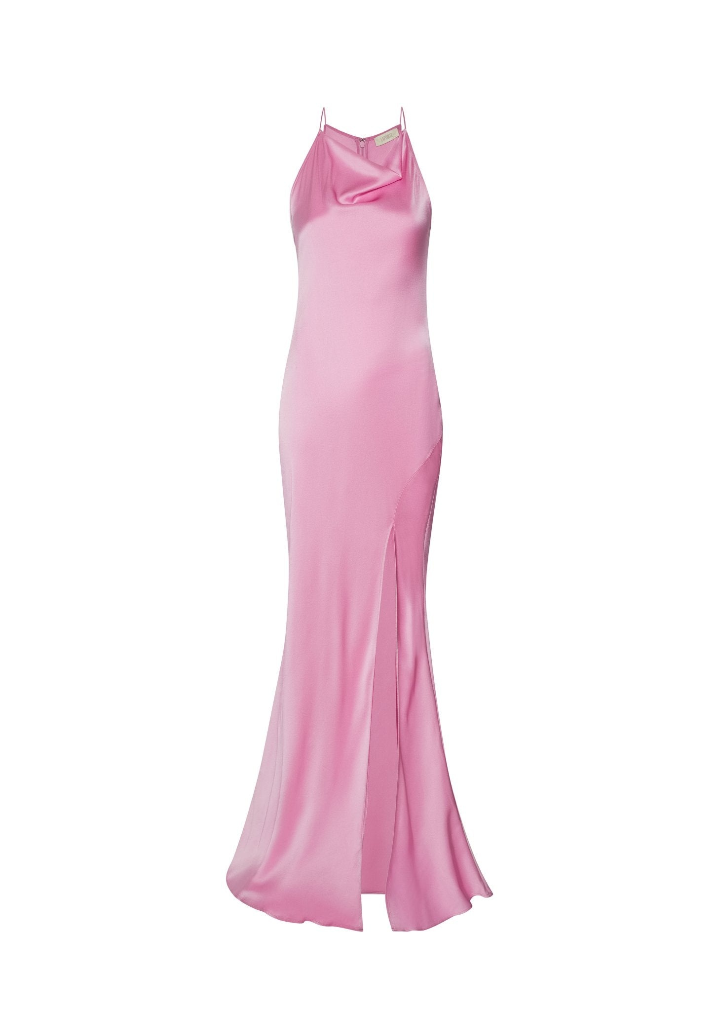 Satin Halter Gown - 1