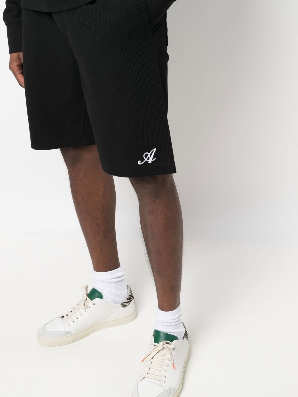 embroidered-logo track shorts - 5