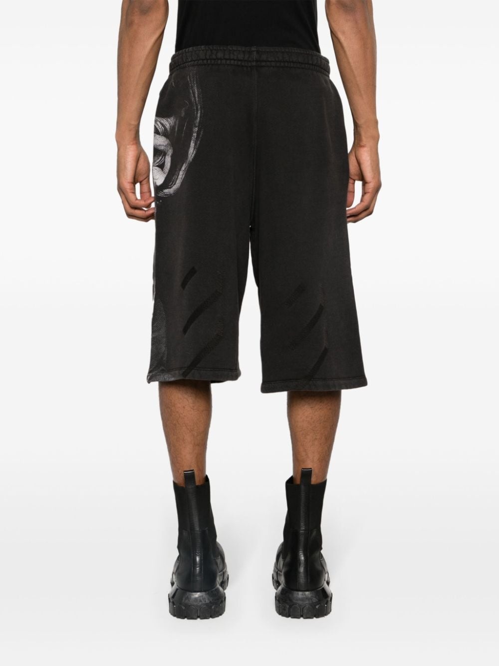 S. Matthew cotton track shorts - 4