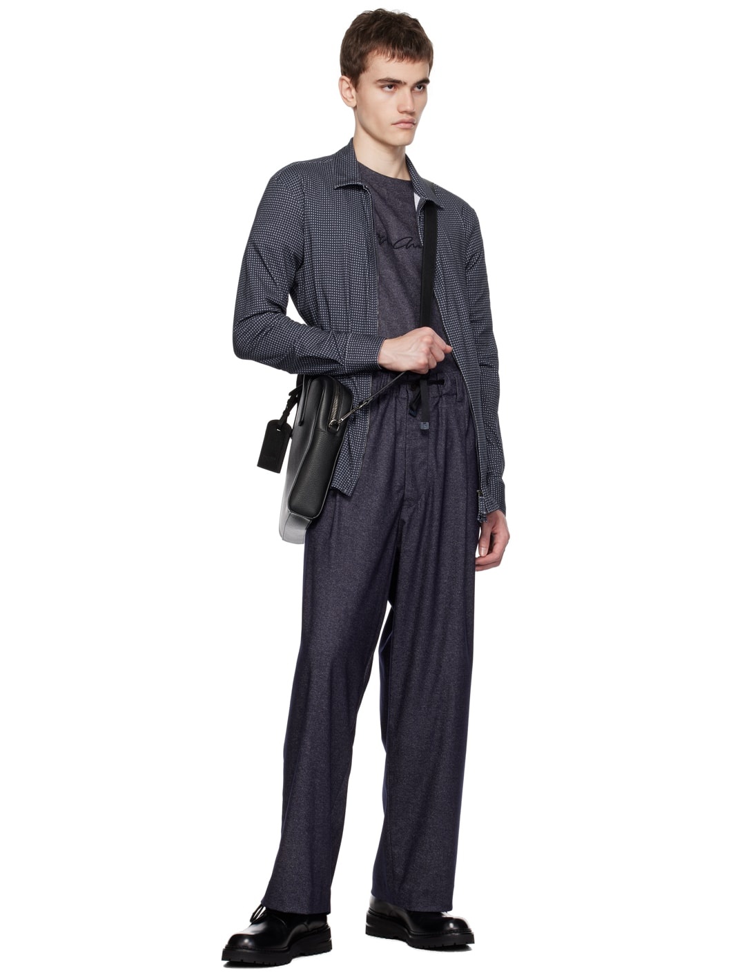 Navy Zip Shirt - 4