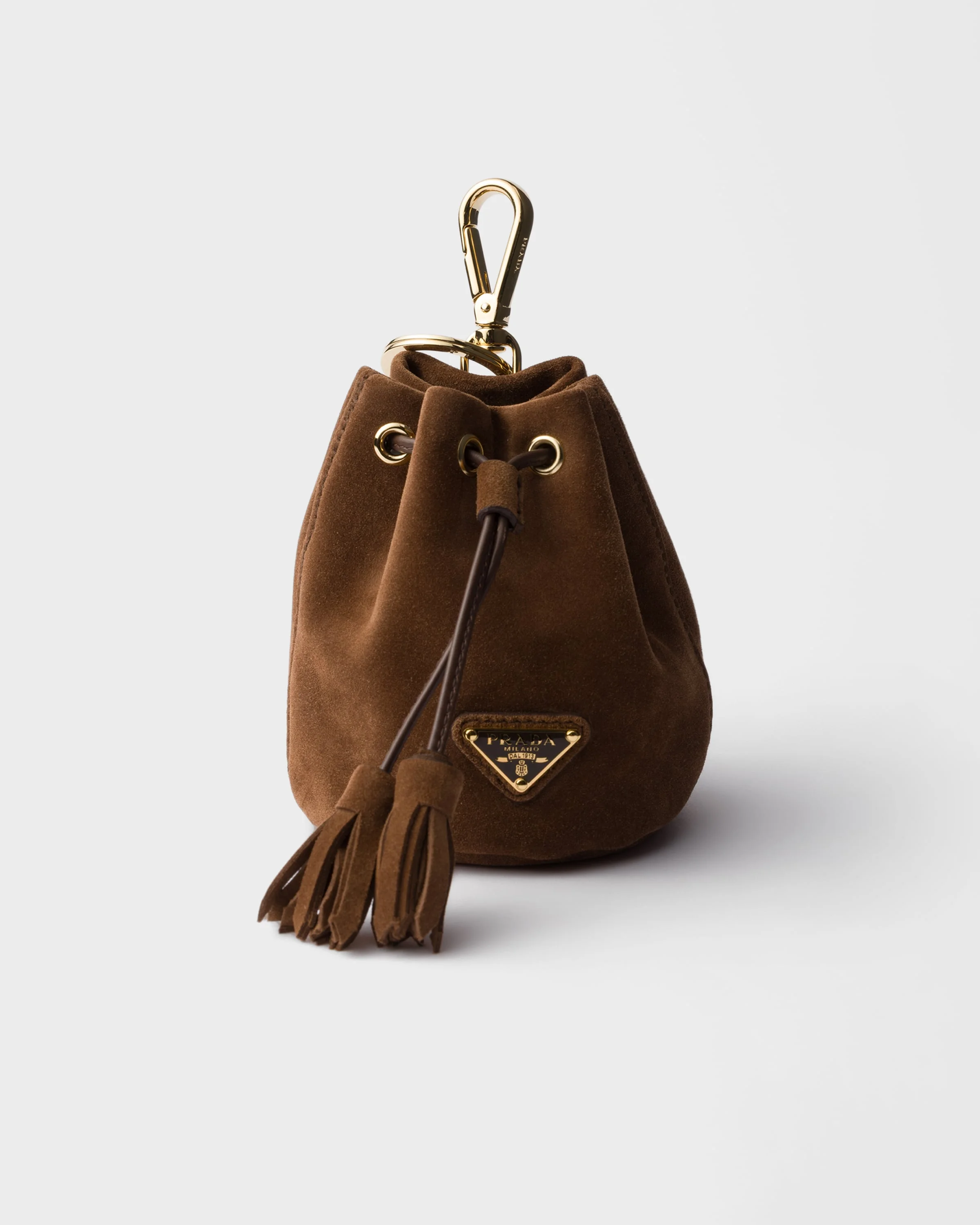 Mini Icon suede keychain charm - 1