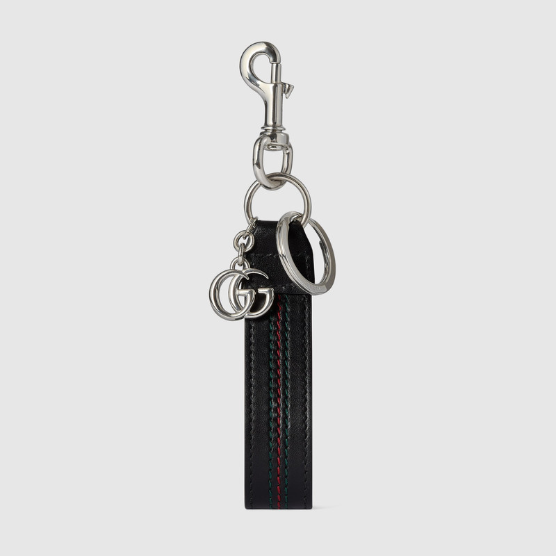 Double G keychain with Web detail 1