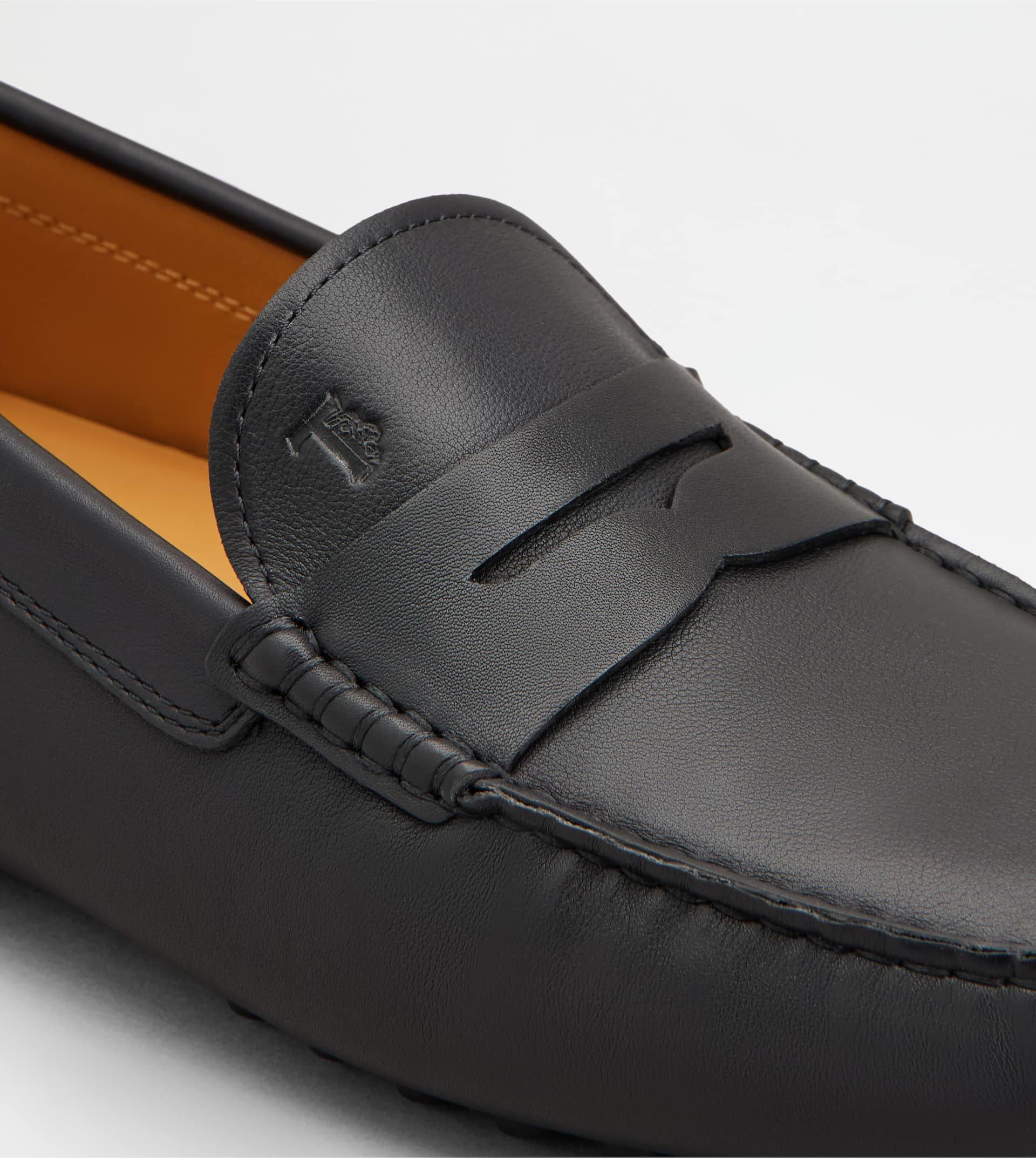 GOMMINO DRIVING SHOES IN LEATHER - BLACK - 6