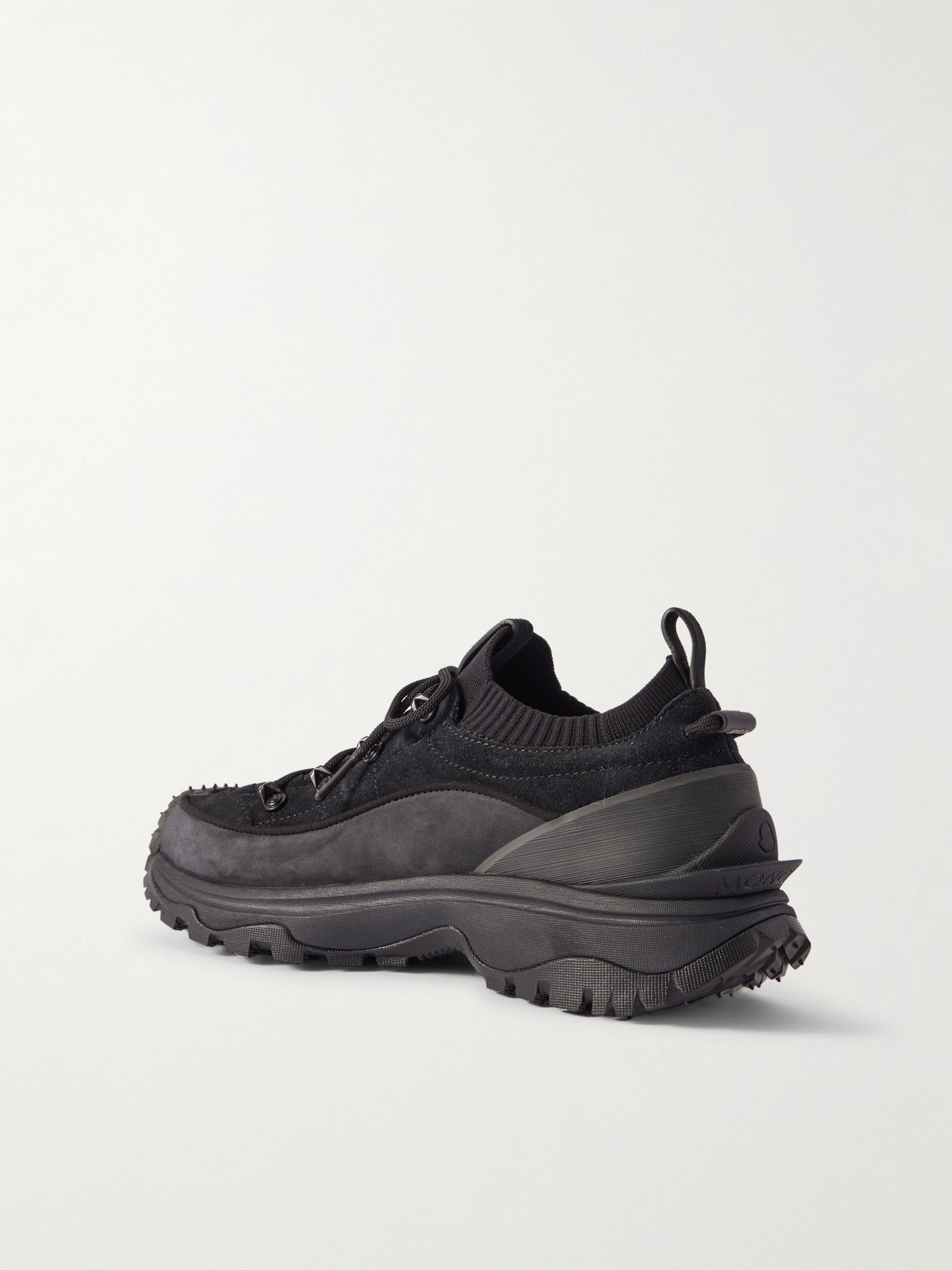Trailgrip Lite 3 Rubber-Trimmed Nubuck and Brushed-Suede Sneakers Black - 4