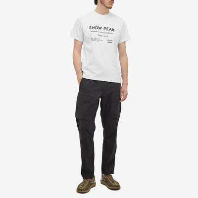 snow peak Snow Peak Typography Logo T-Shirt outlook