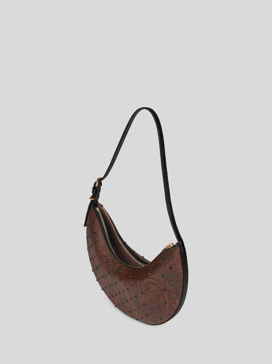 SMALL ETRO ESSENTIAL HOBO BAG WITH RHINESTONES - 5