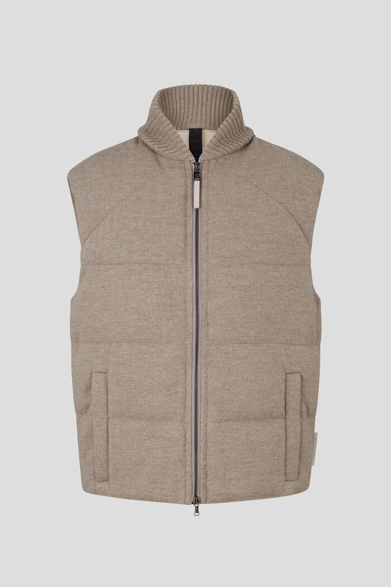 Noel Down waistcoat in Beige 1