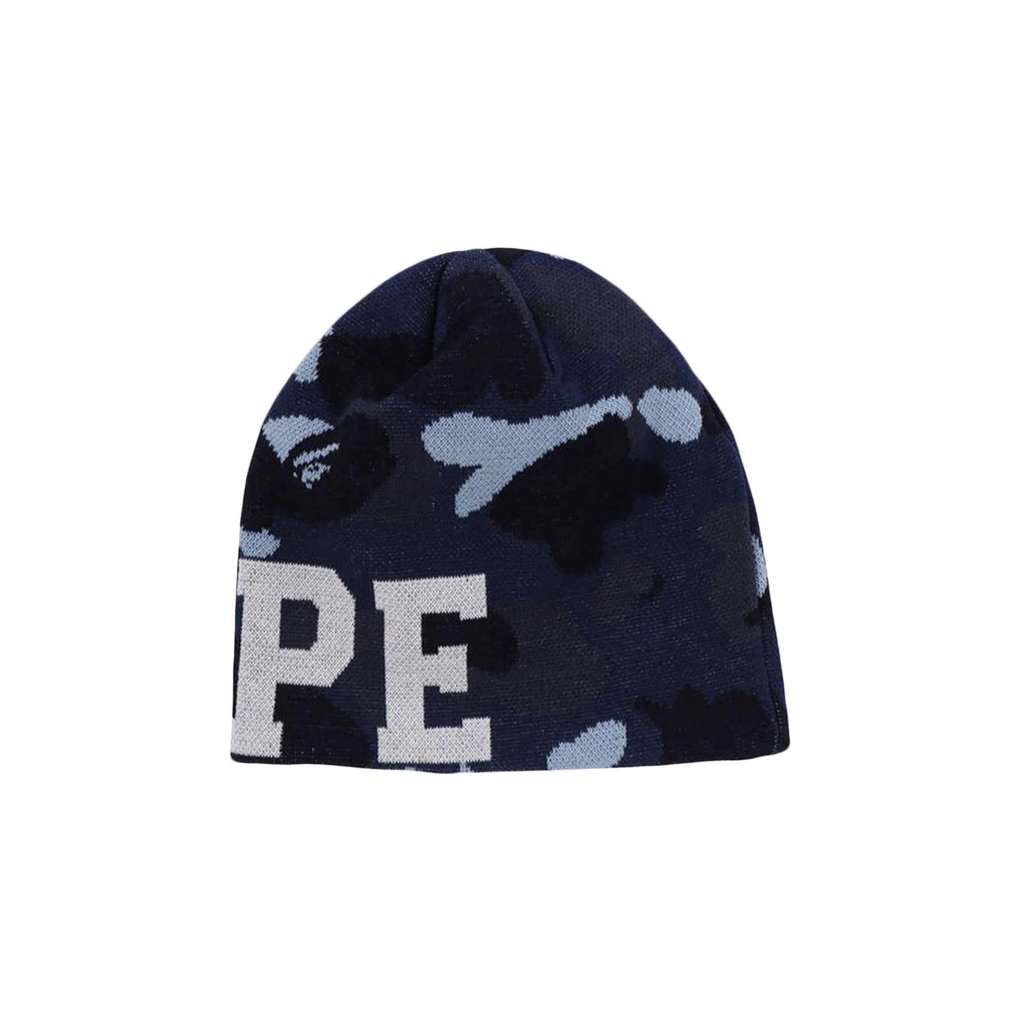 BAPE Color Camo Knit Cap 'Navy' - 2