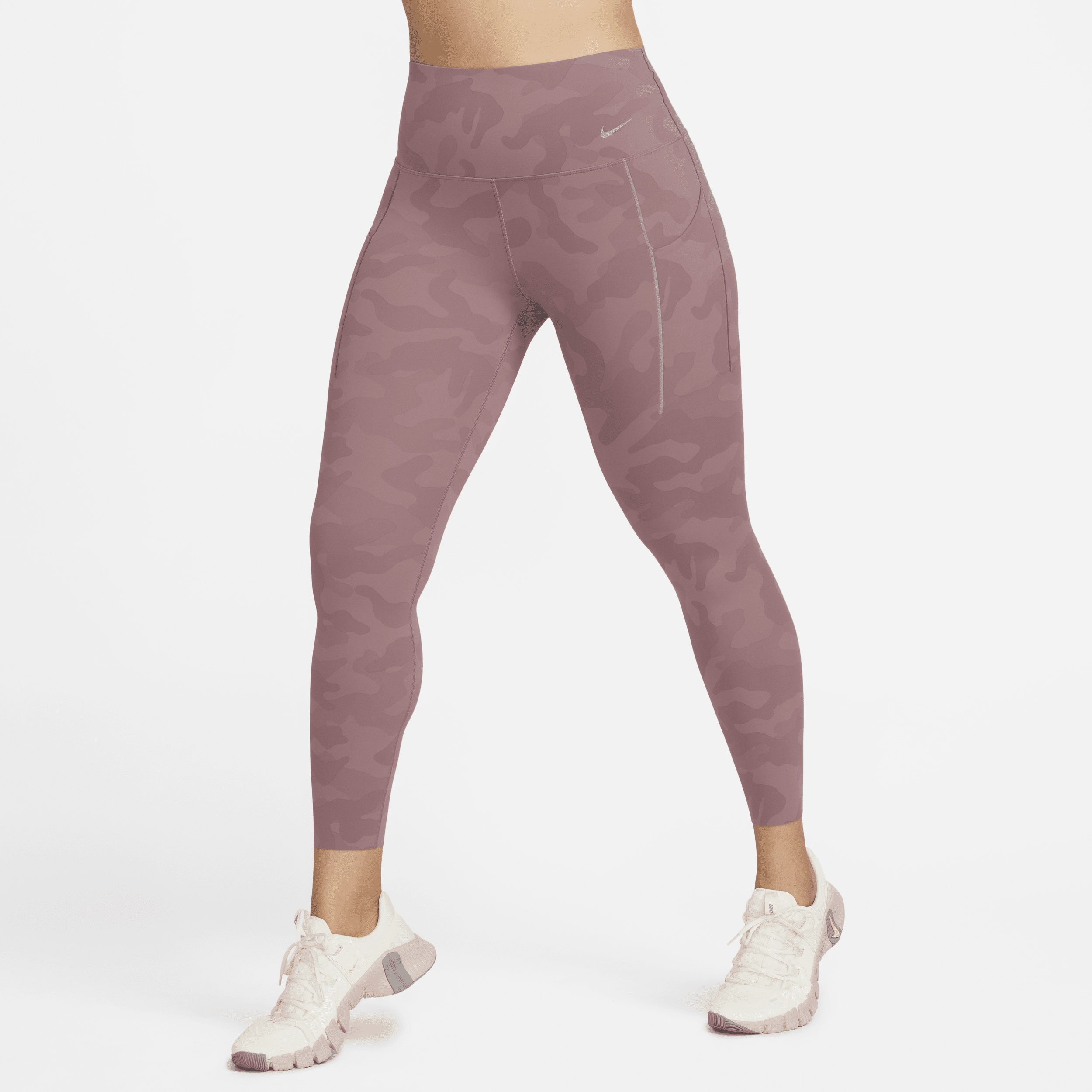 Nike Women's Universa Medium-Support High-Waisted 7/8 Camo Leggings with Pockets - 1