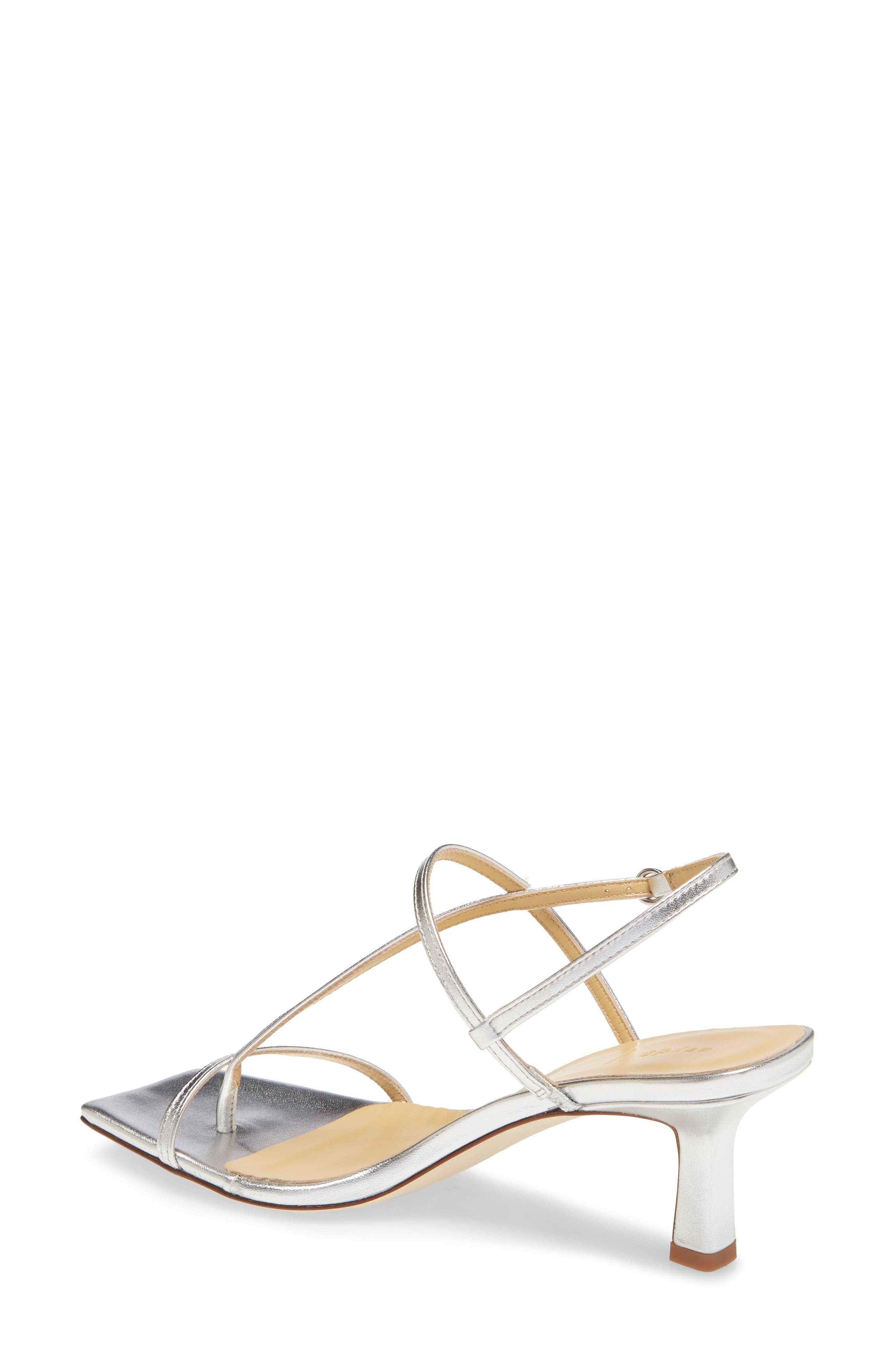 aeyde Elise Slingback Sandal in Laminated Silver at Nordstrom - 2