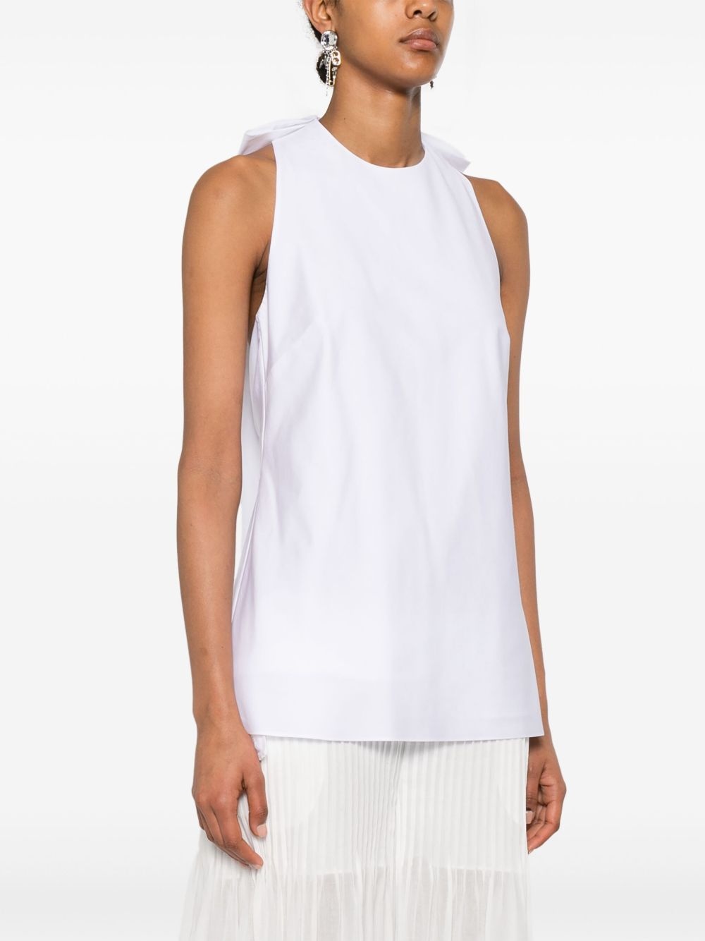 bow-detail tank top - 3