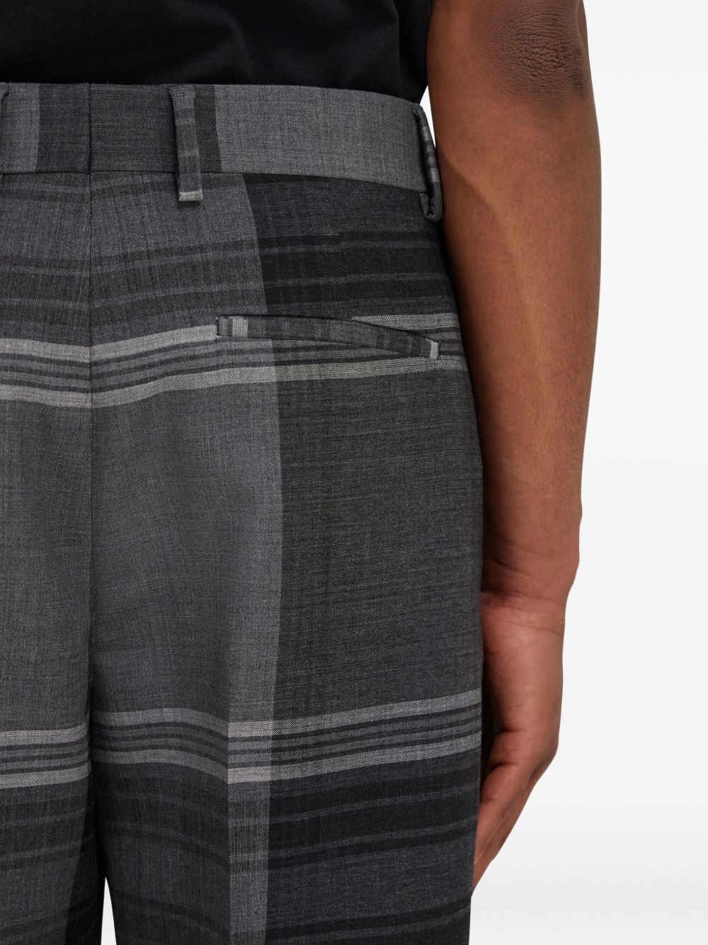 checked tailored trousers - 5