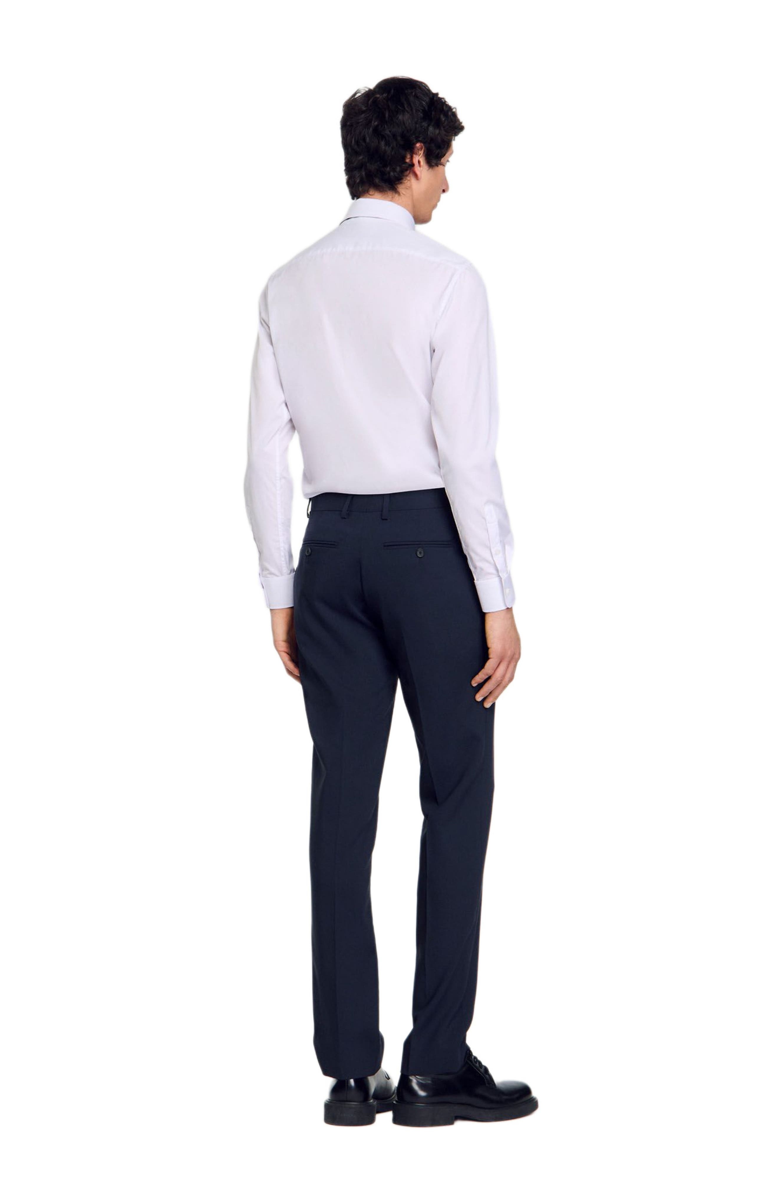 SANDRO Wool suit trousers in Midnight Blue at Nordstrom - 2
