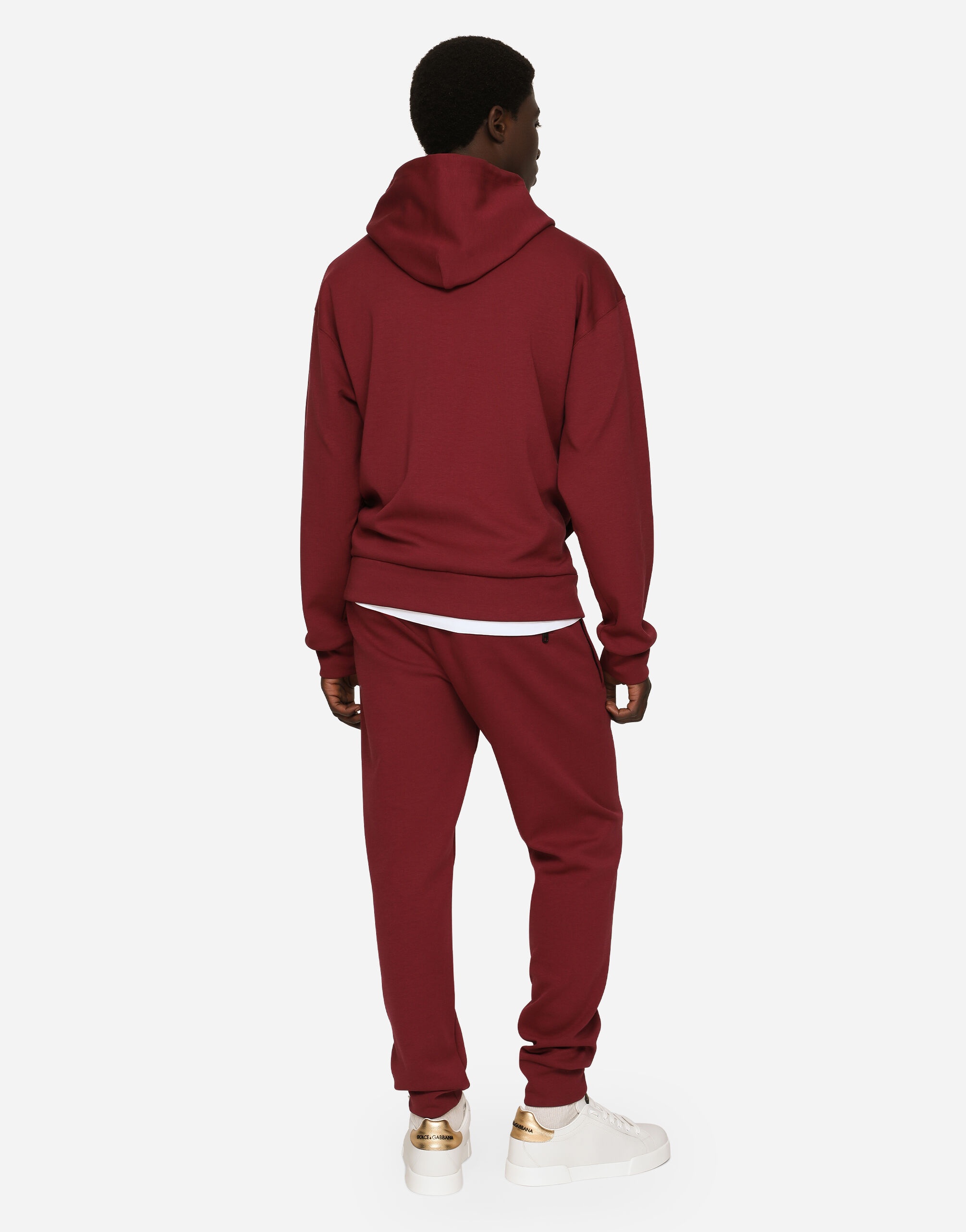 Cotton jersey hoodie with embroidery - 3