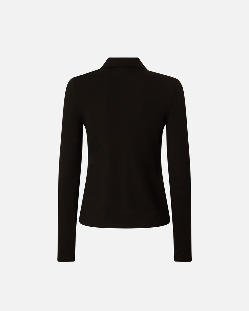 LOGO EMBROIDERY LONG-SLEEVED POLO SHIRT 6