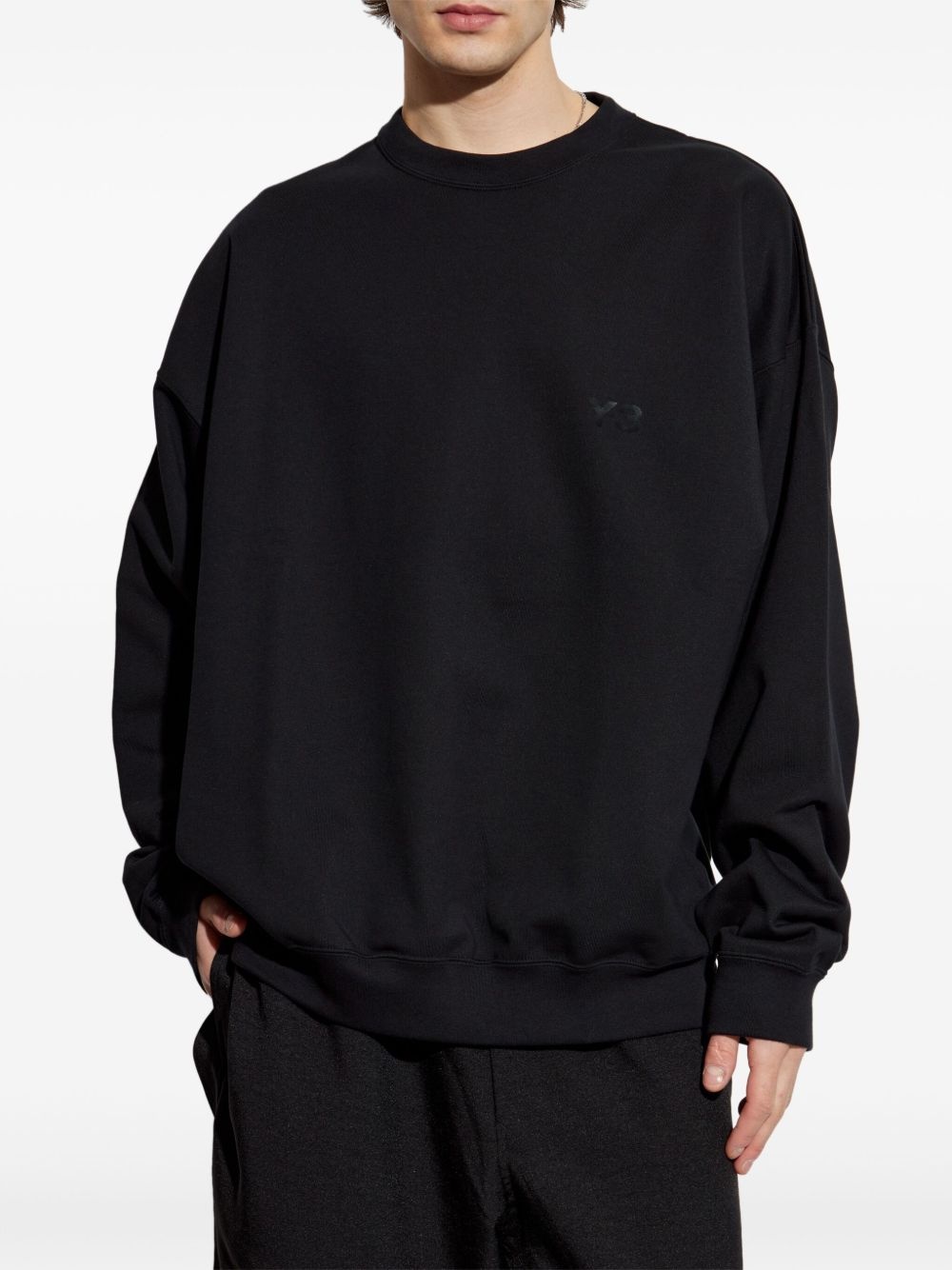 logo-appliqué sweatshirt - 3