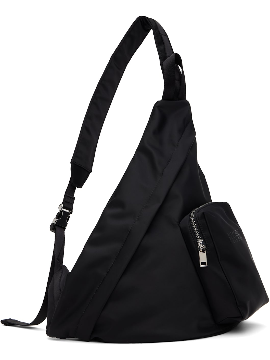 Black Triangle Sling Backpack - 2