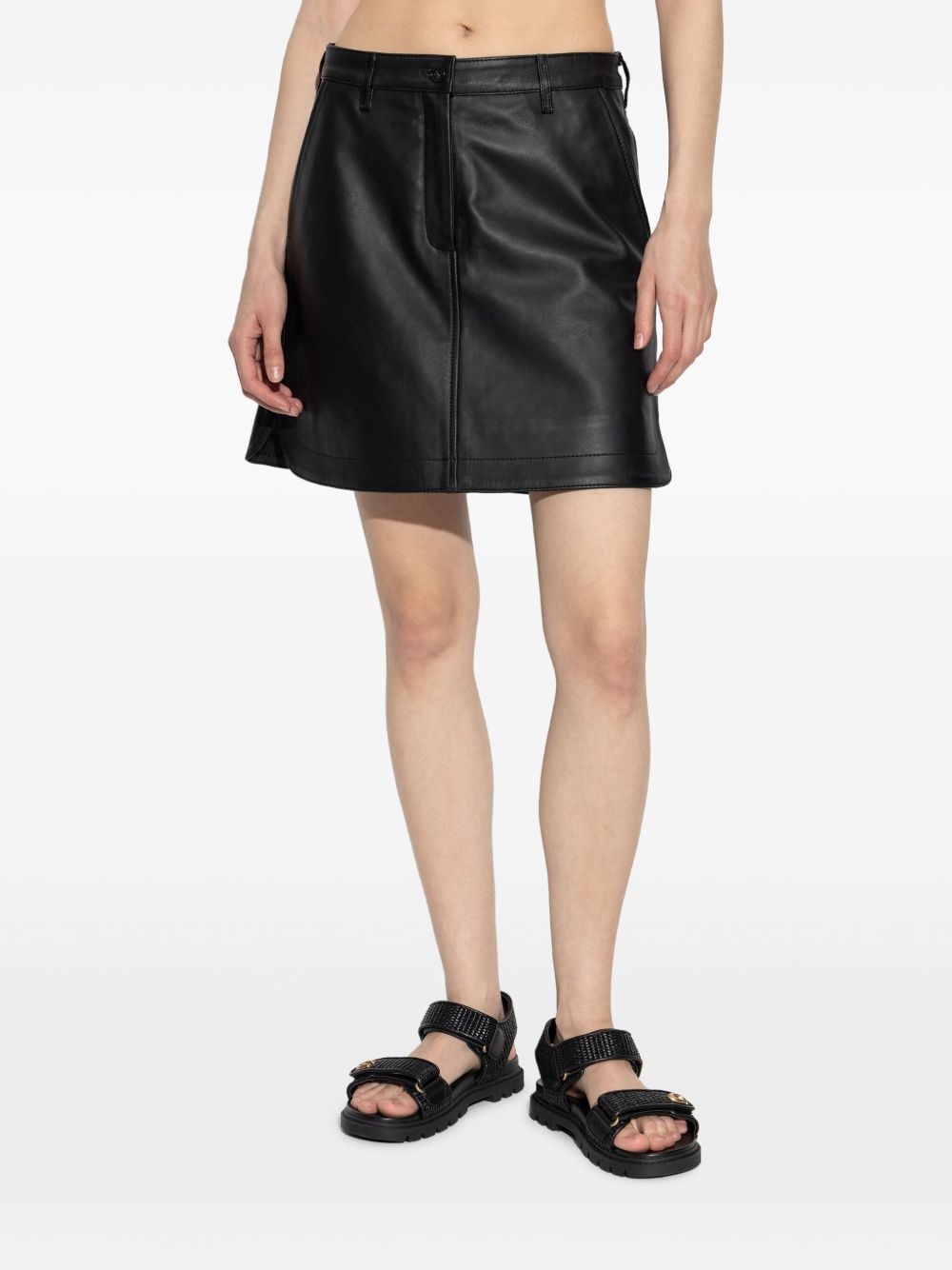 leather skirt - 3