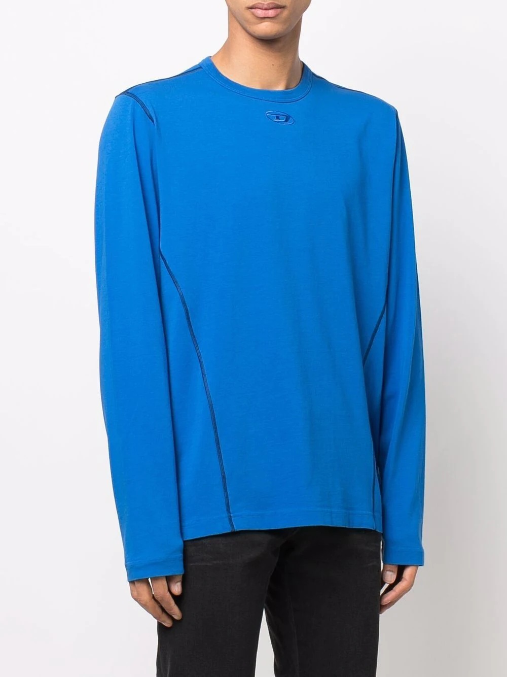 panelled tonal sweatshirt - 4