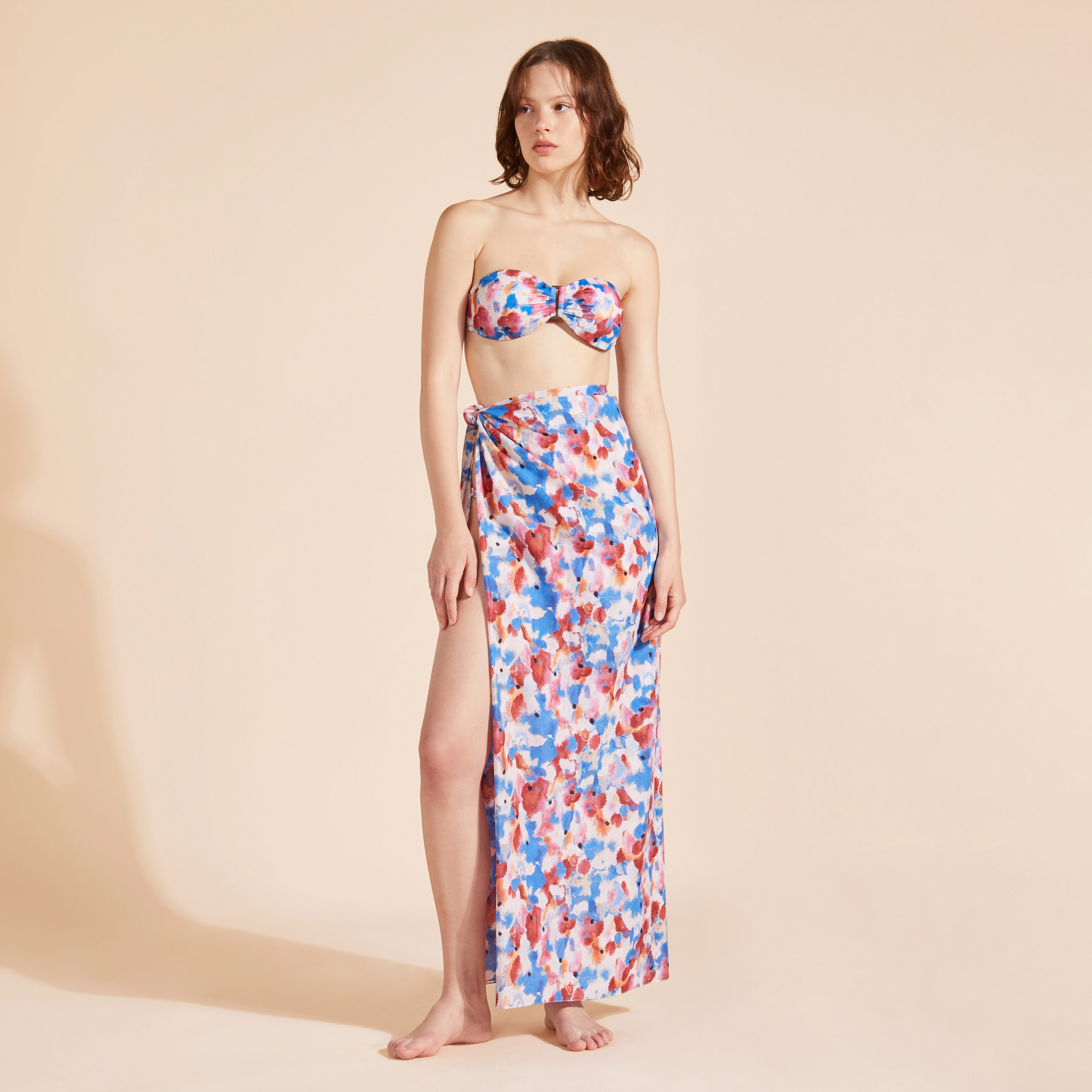 Women Bikini Bottom Flowers in the Sky - 4