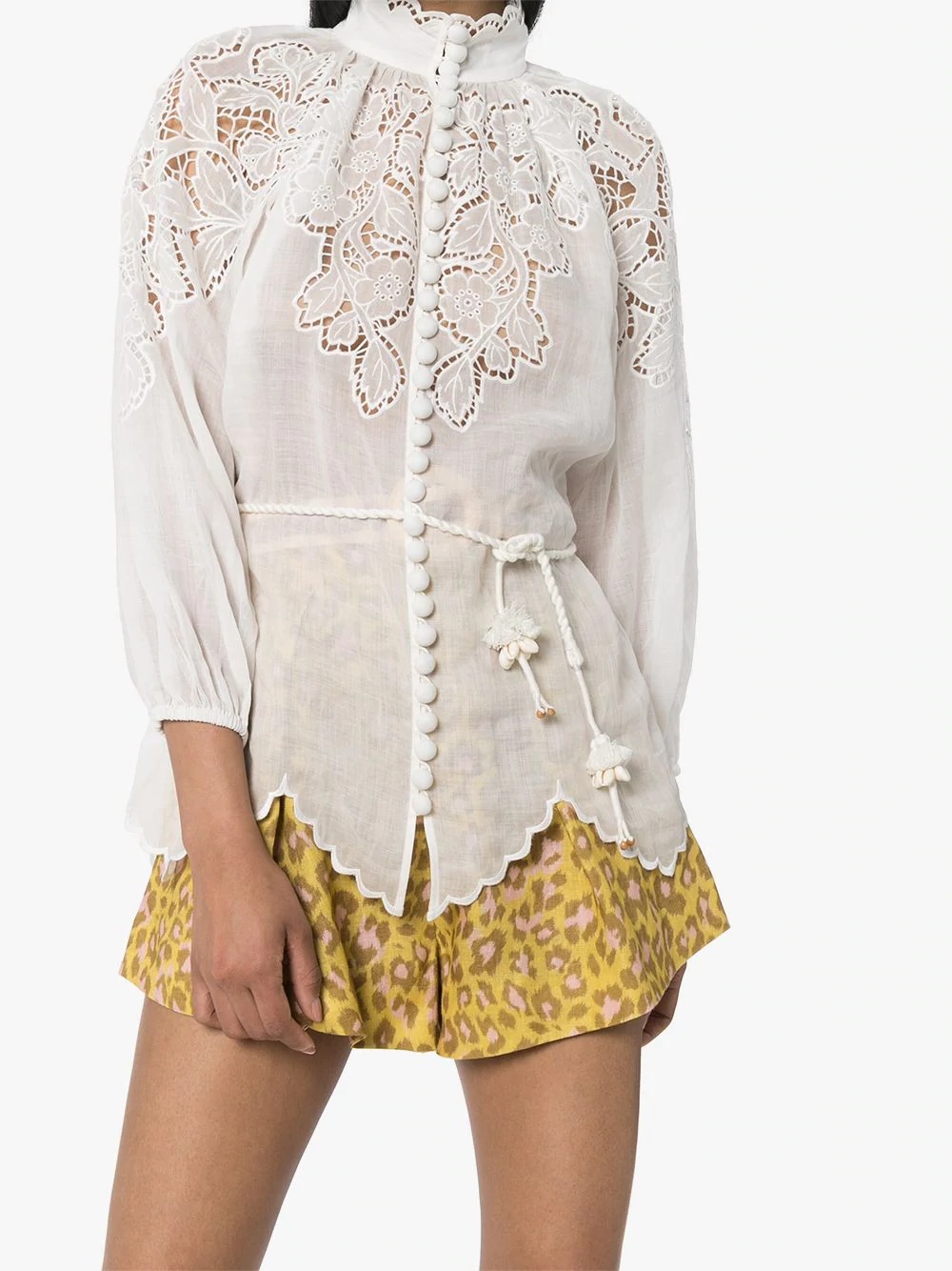 broderie anglaise blouse - 2