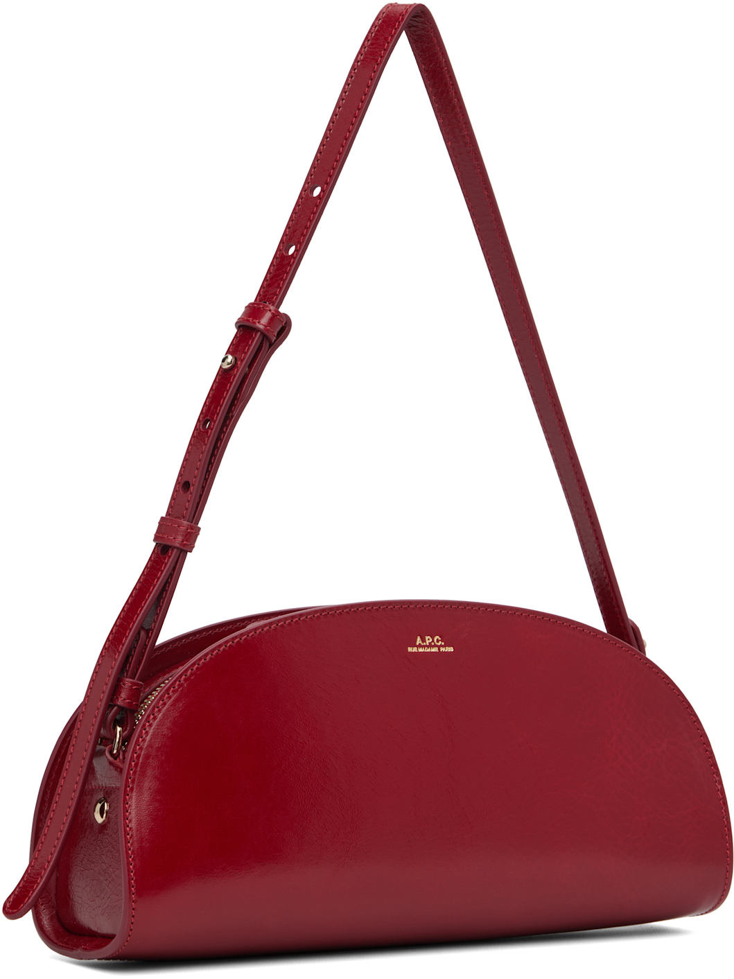 Red Demi-Lune Shoulder Bag - 2